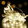 3m Warm White LED Copper Wire Fairy Lights - Battery-Powered Colorful String for Christmas Decoration