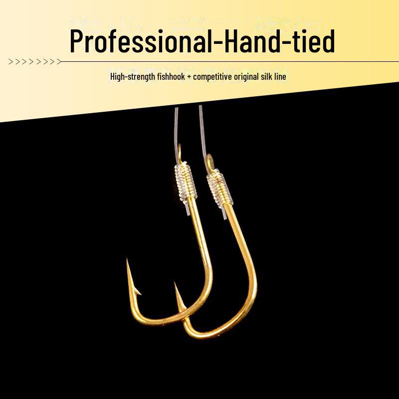 Комплект лески Gold Sleeve Anti-Tangle Double Hook для ловли карася