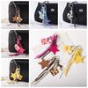 Popcorn Potato Chips Braided Rope Bag Pendant PU Leather Star Keyring  Birthday Parties