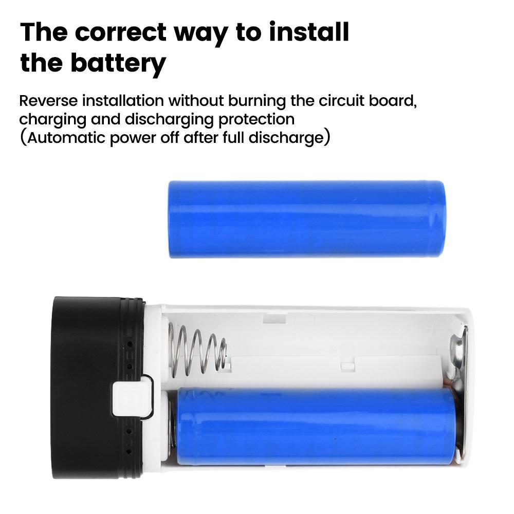 Обновление порта TYPE-C 2 отсека Без пайки Корпус Power Bank 18650 Ящик для хранения Power Kits Защита от обратной полярности DIY-комплект 5V2A
