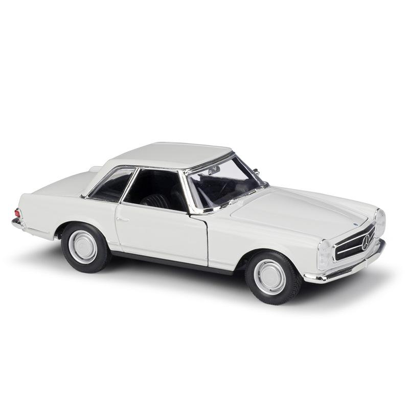Welly 1/24 Mercedes-Benz 230SL 1963 Металлическая модель автомобиля Литье под давлением и игрушечные транспортные средства Коллекционная игрушка Автомобиль Подарки на день рождения для мальчика