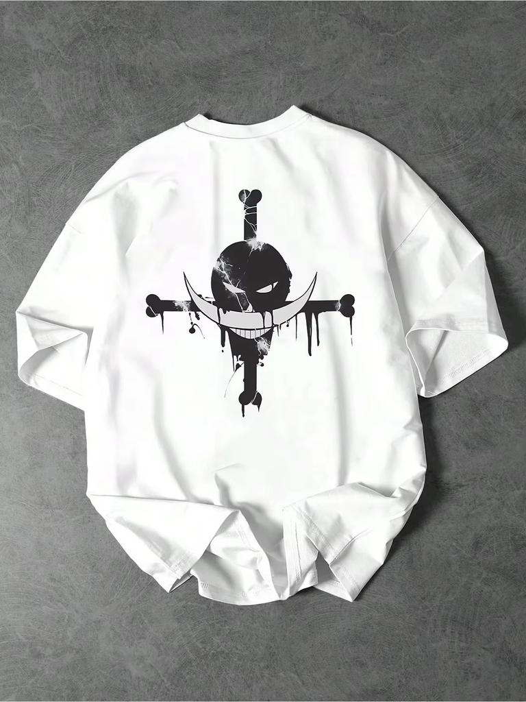 ONE PIECE Japan Anime Son Goku Men's Printed T-Shirt Summer Casual Short Sleeve Casual Clothing Boys Cotton T-Shirt