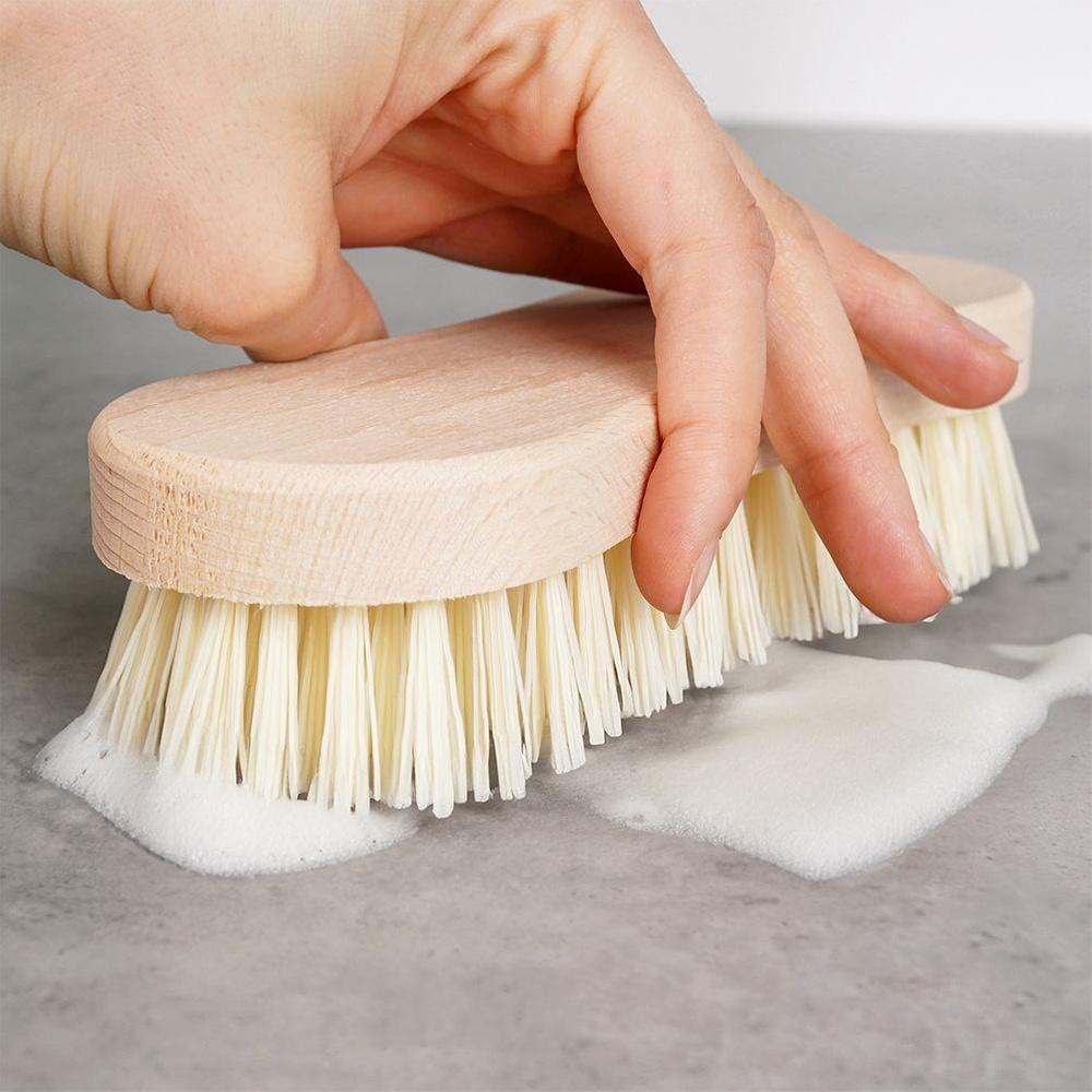 Orion Wooden Household Floor and Surface Scrubbing Brush with Firm Bristles 18 cm
