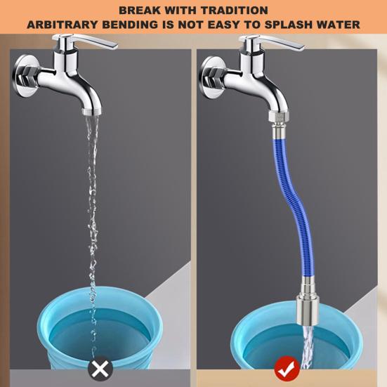 Вращающийся на 360 градусов удлинитель для смесителя Гибкая конструкция шланга Свободно изгибается Герметичный Универсальный Простота установки