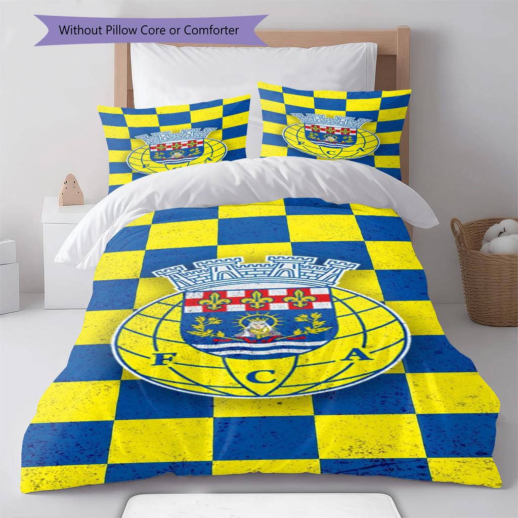 FC Arouca Pattern Bedding Set Quilt Cover Pillowcase Home Decor Gift (1 * duvet cover + 2 * pillowcase, without core)
