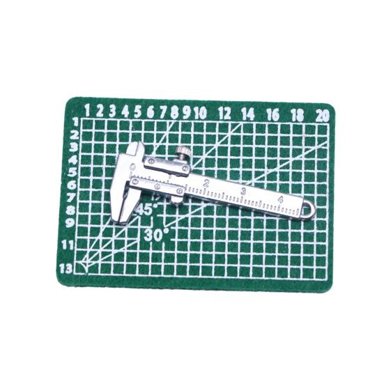 Миниатюрный подвижный штангенциркуль, реалистичная сцена исследования, мини-металлическая линейка, измерительный инструмент, модель, орнамент, игрушка, сделай сам, аксессуары для кукольного домика