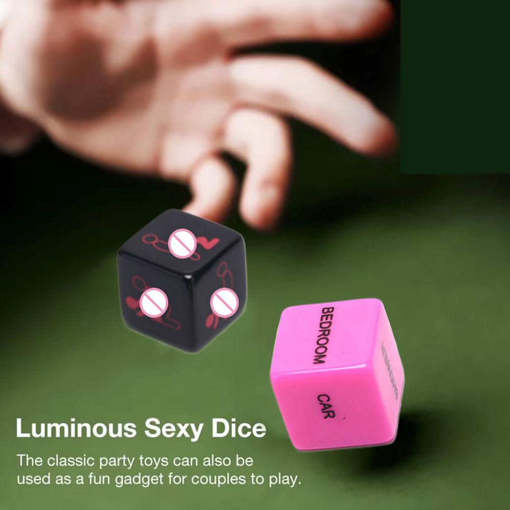 Сексуальный набор кубиков Веселая взрослая любовная поза Игра для пар Секс Ноктюрнесцентный Эротический Позиция для любовников Прелюдия Романтическая игрушка для вечеринки 1 набор