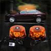 Multi-Mode Flash Magnetic Strobe Light Kit Dual Head Warning Flasher  Emergency Rescue