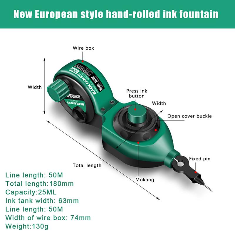 Прочные чернила для разметок, чернила для маркера для линий, строительный маркер, чернила, ручные инструменты для плотника