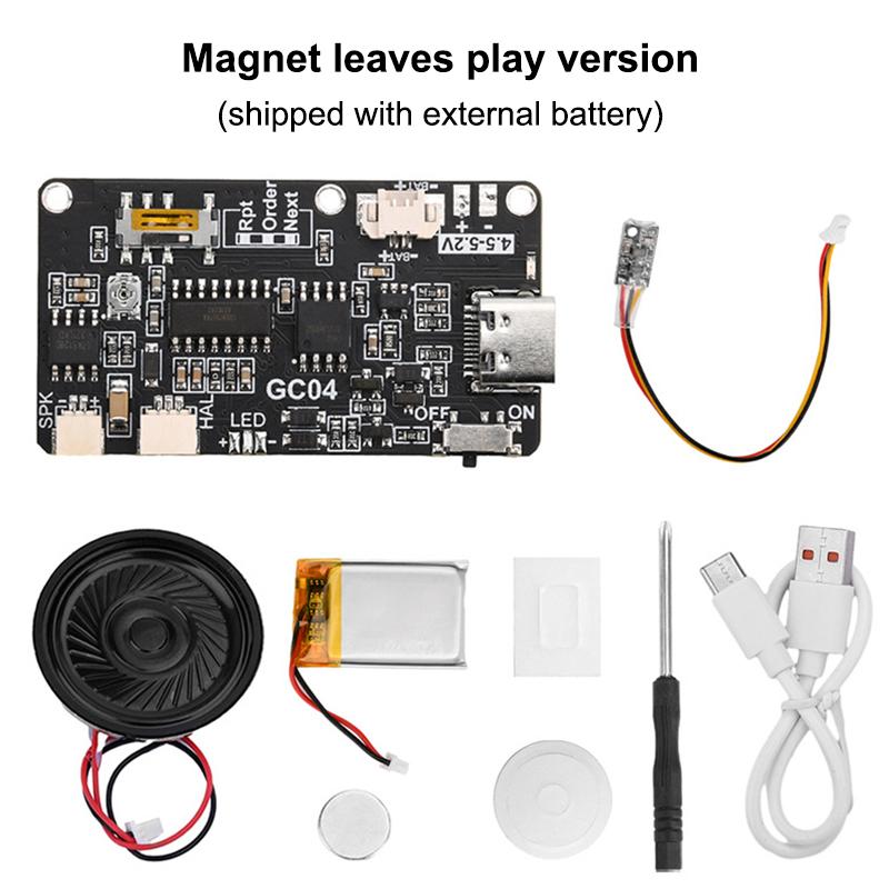 GC03 Записываемый звуковой модуль Загрузка через USB Память 8 МБ для DIY Открыток Творческий Домашний Декор Поделки