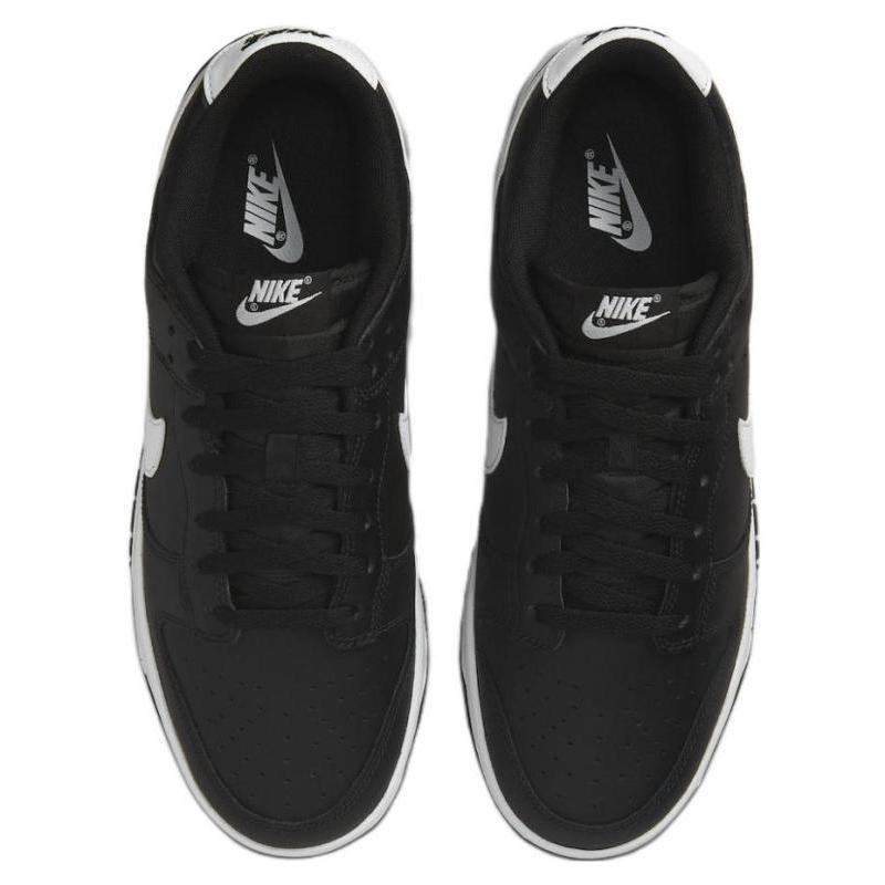 Nike Dunk Leather Trendy Retro Low-top Sneakers Men's Black DV0831-002