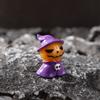 3D Halloween Pumpkin Skeleton Figurines Cartoon Miniatures Ghost Ornaments  Home Decor