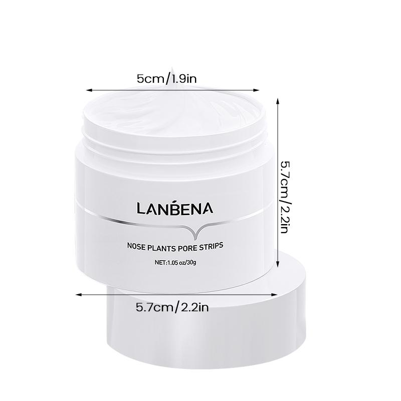LANBENA Blackhead Remover Peel Off Mask Aloe Vera Extract Oil Control Nose Mask with 180pcs Cleanses for Deep Clean Hydrating