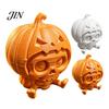 Dark And Pastoral Halloween Ornament Pumpkin Skull Ornament, Hollow Ghost Face Design, 3D Printed Textured Figure Detailed Layered Figurine,