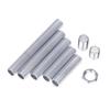 10Pcs M10 Lamp Tooth Tube Metal Hollow Threaded Tube Screw Nut Lamp Cap Galvanized Chandelier Connect Rod Fixed Base