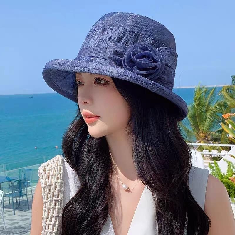 Шляпа Женская Солнцезащитная Тонкая Дышащая Теневая Шляпа-Ведро Весна Лето Пожилая Женщина Солнцезащитная Шляпа