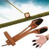 Archery Recurved Bow Three Fingers Protection Glove Traditional Bow Protective Gearbrown
