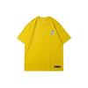 Li Ning X Persue Серия коллабораций с художником Принт с граффити-буквами Футболка с круглым вырезом с коротким рукавом Женские топы Желтый AHSRA74-4