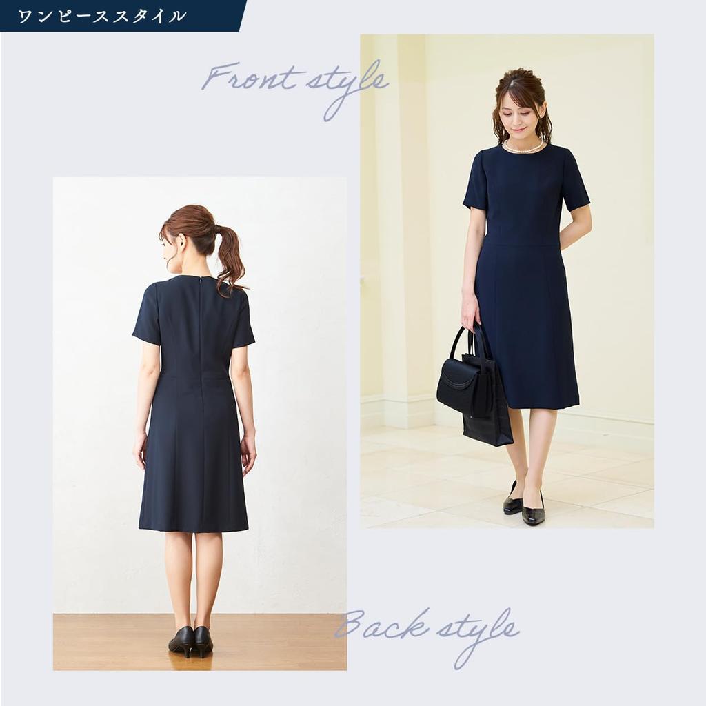 Костюм для вступительного экзамена, темно-синий пиджак и всесезонный размер 5 [Black Gallery], ансамбль, платье, женский, летний, круглый, моющийся, темно-синий,