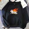 Свитшот Okami с милым мультяшным волком, толстовка с капюшоном, повседневный мужской/женский пуловер с длинным рукавом, зимняя флисовая одежда, свободный размер, толстовка Sudadera