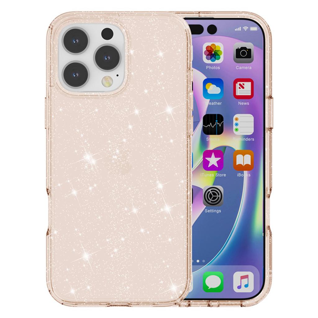 AMORUS For iPhone 16 Pro Case Soft TPU Hard PC Back Shockproof Phone Cover