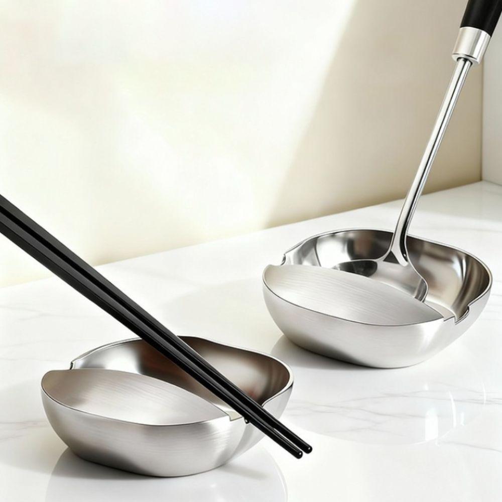 Stainless Steel Spoon Rack Thickened Spatula Holder Fruits Plates Snack Bowl  Dinning Table