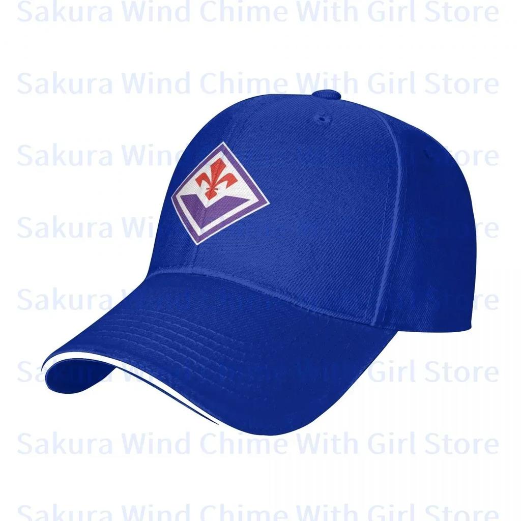 Fashion Acf Fiorentina Baseball Cap for Unisex POLYESTER Hats Adjustable Hat Casual Truck driver Hat