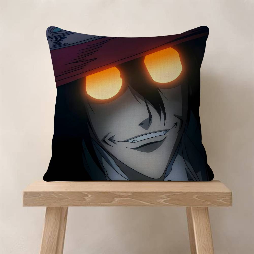 Подушка с изображением из аниме Хоррор H-Hellsing для спальни, комнаты и дивана в гостиной, декоративная наволочка