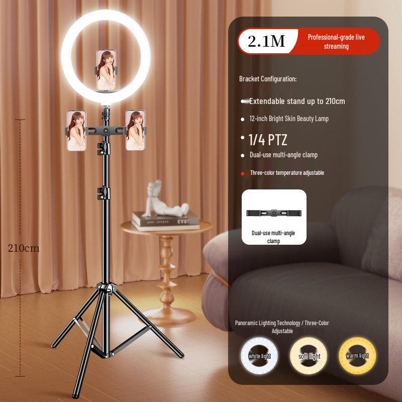 Desktop Fill Light for Streamers and Beauty Photography - Ideal for Indoor Selfies and Live Broadcasts