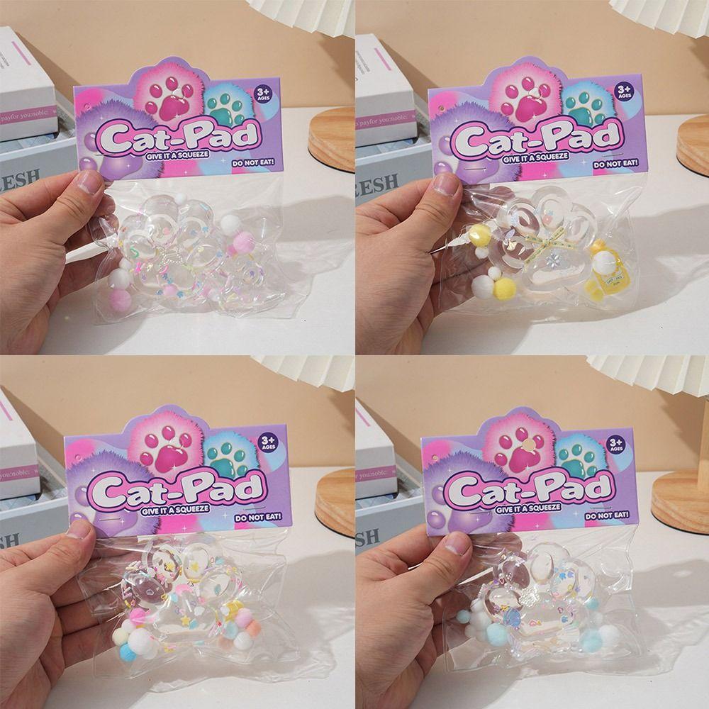 Медленно поднимающаяся игрушка-сквиши, липкие игрушки для снятия стресса, милые игрушки-сквиши в виде кошачьей лапки