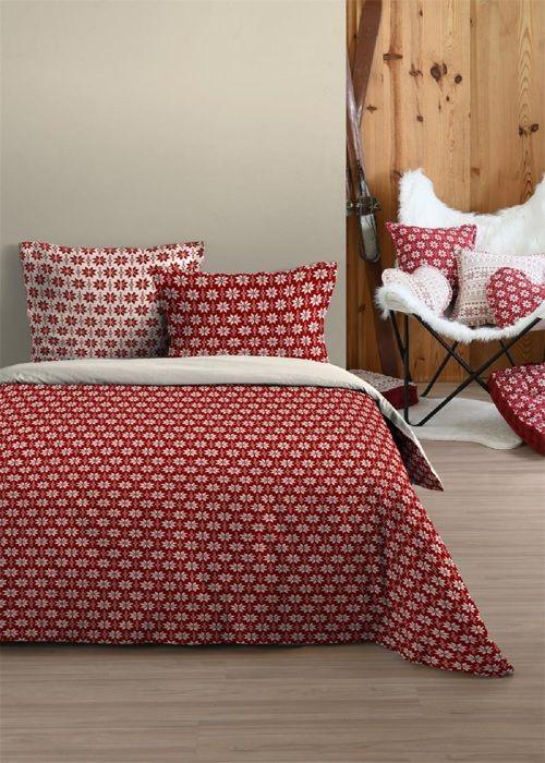 Housse de couette + taies - Esprit - Chalet - 240x260cm - 100% coton - Oeko-Tex®