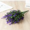 6 Bundles Fake Greenery Plants Artificial Lavender Flowers Outdoors Indoor UV Resistant Plastic Faux Bouquets for Outdoor Home Garden Porch Decoration