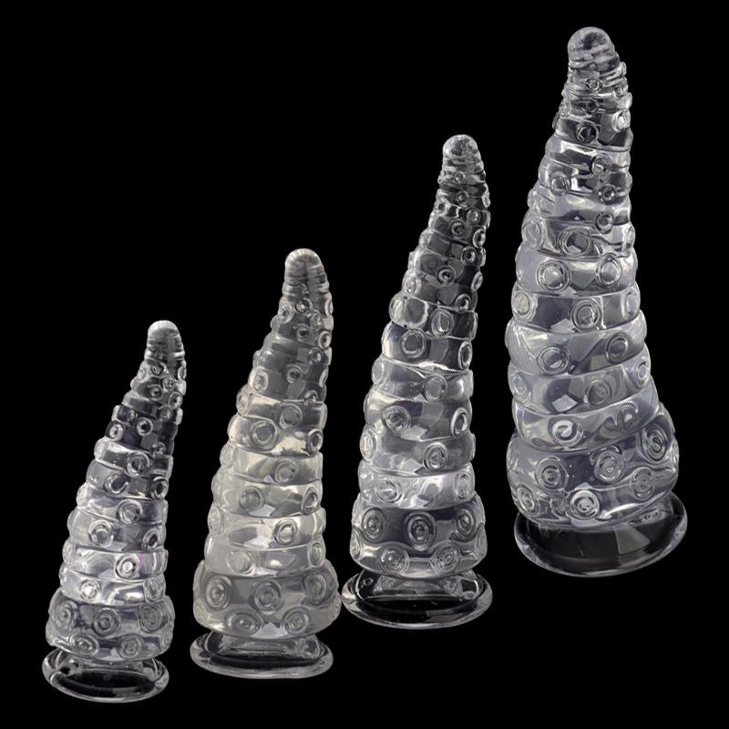 Присоска-щупальце осьминога для анального использования с кольцом с бусинами - Эротическая игрушка для женщин