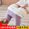 Winter Velvet Thickened Thermal Pants Extra Thick Cold-proof High Waist High Elastic Inner Wear Hot German Velvet Legged Cotton Pants Women