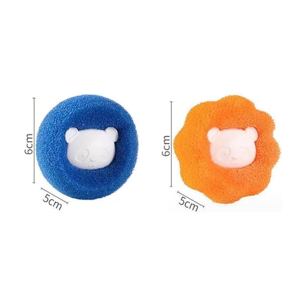 Bear Sponge Laundry Ball Lint Hair Remover Washing Machine Cleaning Ball Anti Tangle Cartoon Cleaner