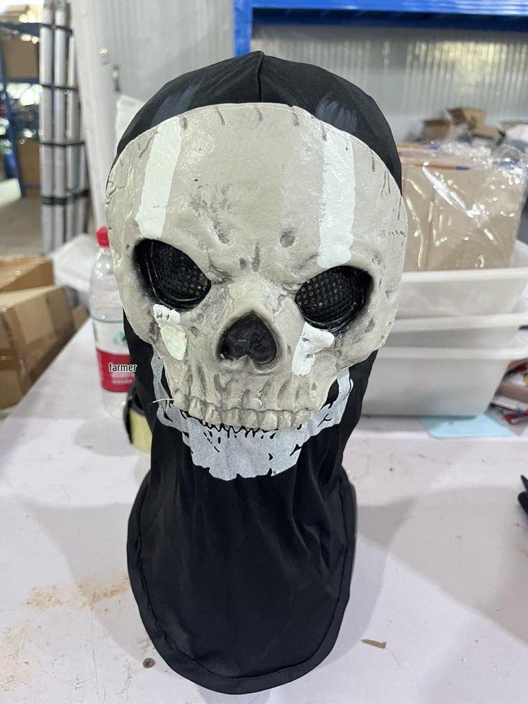 Латексная маска-шлем Череп-Призрак - Косплей Call of Duty MWII