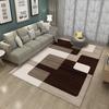 Modern Geometric Patchwork Rug Living Room Bedroom Office Carpet Minimalist Pattern Design Soft Durable Home Decor Stylish Style