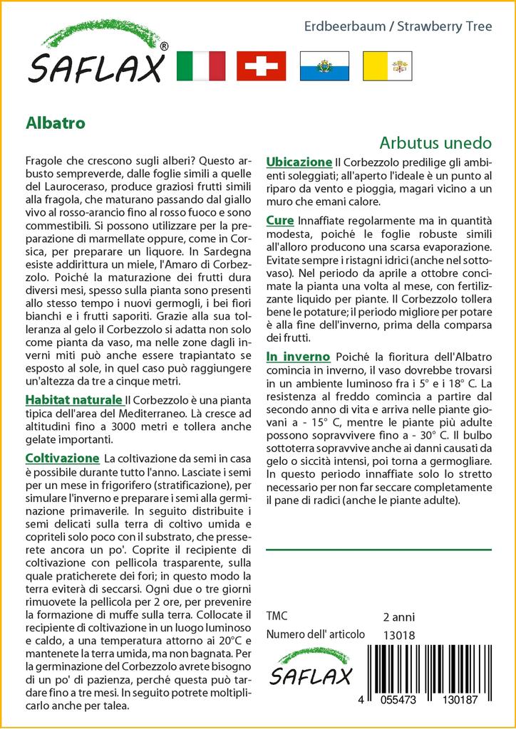 SAFLAX Земляничное дерево - 50 семян - Arbutus unedo