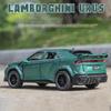 1:32 Модель автомобиля из сплава Lamborghini URUS Звук Свет Оттянуть Металлическая игрушечная машина Подарок для мальчика Коллекция Миниатюрная машина