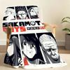 Hot Comics S Sakamoto D Days S Blanket Soft Throw Blanket for Home Bedroom Bed Sofa Picnic Travel Office Rest Cover Blanket Gift