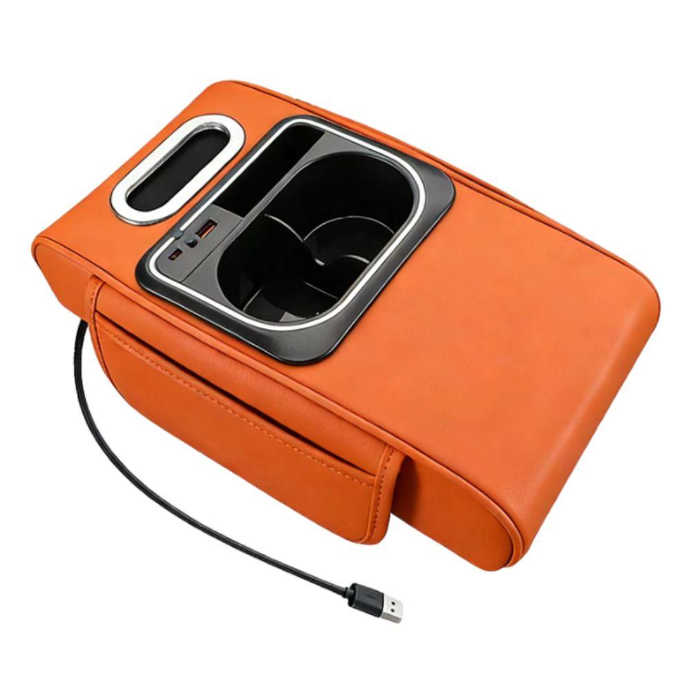 Heightening Pad Car Armrest Cushion With Storage Organizers Armrest Pad Car Interior