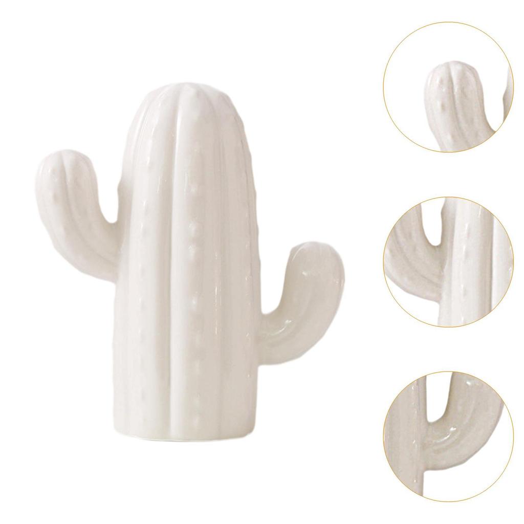 Cactus Piggy Bank Gift Decorative Money Bank Crafts Artwork Cactus Figurine Ornament for Living Room Bedroom Office Children