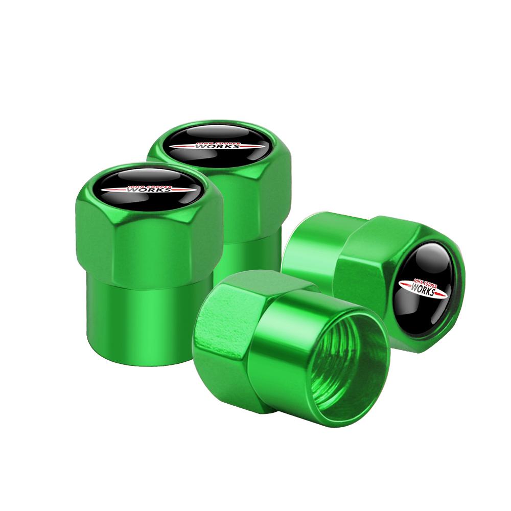 4Pcs Car Logo Wheel Tire Valve Caps Stem Cover Auto Accessories For MINI Cooper JCW WORKS R55 R56 F55 F56 R57 R58 R59 R60 R50 hvmqy88