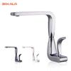 Modern Washbasin Design Chrome Finished Bathroom Faucet Mixer Waterfall Hot and Cold Water Taps for Basin of Bathroom F8153