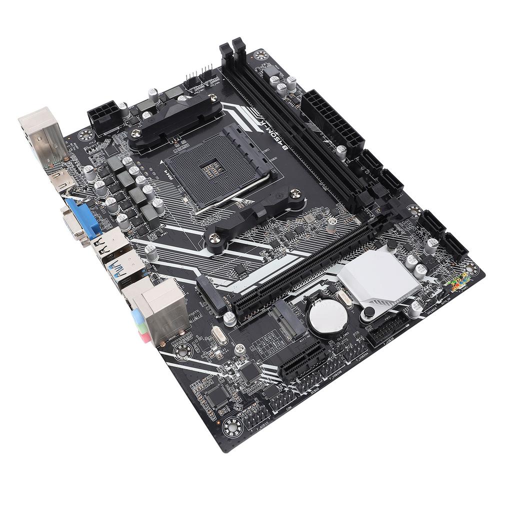 Материнская плата для ПК Игровая DDR4 Максимум 64 ГБ NVME M.2 PCIe 3.0 USB 3.0 Gigabit LAN для процессоров Ryzen 1-го и 5-го поколений B450M