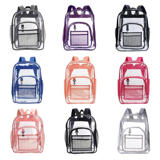 Прозрачный водонепроницаемый рюкзак большой емкости школьная сумка мужская и женская прозрачная дорожная