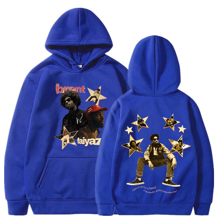 Толстовка с капюшоном для рэпера Brent Faiyaz, толстовка с длинными рукавами и принтом музыкального альбома, винтажная уличная одежда в стиле хип-хоп, пуловеры большого размера в готическом стиле унисекс