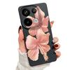 Чехол с узором розовых цветков гибискуса для Xiaomi Redmi Note 14 Pro 5G Funda Redmi Note 13 12 11 Pro 5G 4G с текстурой кожи силиконовая накладка