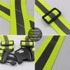 Светоотражающие жилеты безопасности Легкий регулируемый эластичный жилет-куртка Светоотражающие полосы Hi Vis для контроля дорожного движения Бег Велоспорт