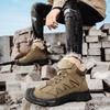 Зимние мужские высокие походные ботинки Теплые зимние ботинки Повседневные плюшевые кроссовки для активного отдыха